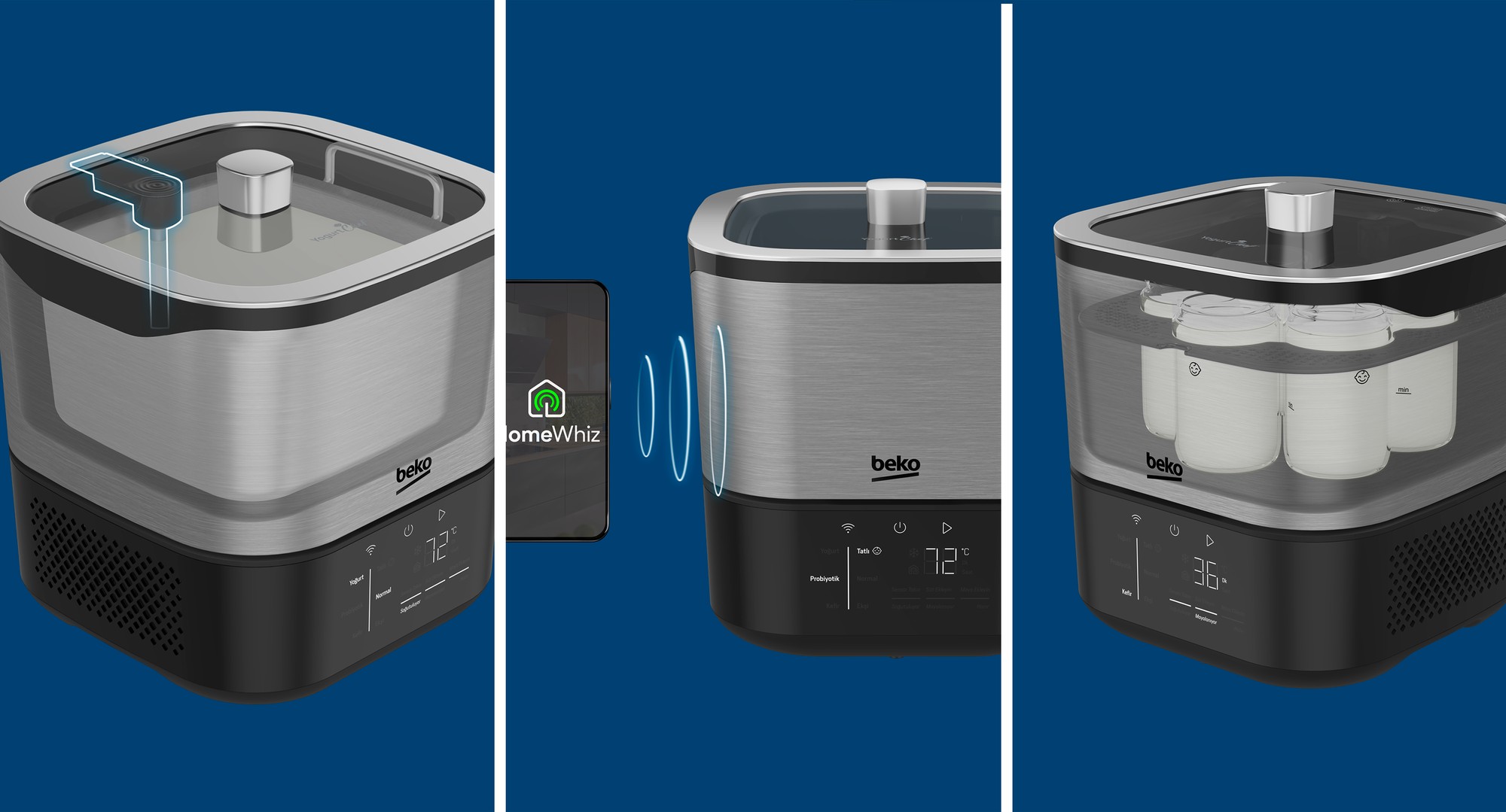 Beko oven air fry cooking sequence renders